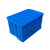 特大号塑料周转箱长方形工业箱子可配盖胶箱储物框大收纳盒加厚筐子零件盒 外经665*435*160 蓝色箱无盖