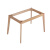 美克杰全新款实木加粗支架餐桌桌腿长方形框架木桌脚桌子腿桌架子家具脚 适配60*60方形台面