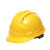 洛港 黄色三筋升级加厚按钮款 安全帽夏季遮阳帽檐防工地防晒帽子透气男头盔