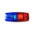 肩灯充电夜间闪光灯户外跑步肩夹式红蓝爆闪物业保安环卫作业 透明支持定制+USB充电线