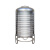 304不锈钢水箱立式桶太阳能储水蓄水水塔厨房楼顶加厚罐酒罐 055吨加厚直径70高度155cm10年