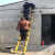 绝缘伸缩梯鱼竿梯电力电工施工梯人字梯竹节梯玻璃钢3.5米4米梯子 2.0米人字伸缩梯