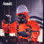 安思尔（Ansell） AlphaTec® CFR-111型阻燃化学防护服 红色 5XL码 1套