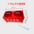 干粉灭火器底座箱子二氧化碳固定支架两孔箱托架半截箱4kg8kg 红色厚4KG双孔底座 可放2-4kg灭火器