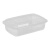 联嘉 一次性美式餐盒外卖便当打包盒快餐饭盒 1000ml透明高盖加厚 150套