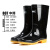 回力 雨鞋防护塑胶雨鞋807高筒中筒防水防滑耐磨水靴 黑色-中筒 43码