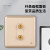 西屋（Westinghouse） 开关插座面板 维悠系列麦浪金色 网络墙壁暗装86型 两孔音响插座