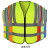 曼睩 多口袋黄蓝网布拼接XL  反光背心施工安全反光马甲环卫工反光背心ML013