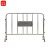 谋福571不锈钢铁马护栏 广场地铁围栏景区围栏定制收费(201不锈钢加横板1米*2米)