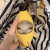骊歌香蕉猫happy猫可发声网红毛绒玩具猫捏捏乐语音毕业礼物送同学 笑脸款香蕉猫【语音款约10cm】
