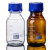定制蓝盖试剂瓶 透明丝口瓶 高硼硅玻璃瓶 实验室取样棕色样品瓶5 透明蓝盖100ml