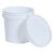 玛仕福 加厚密封塑料桶涂料桶乳胶漆塑料包装塑料桶耐摔塑料桶打包桶15L白