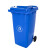 月桐（yuetong）YT-HW11户外环卫塑料垃圾桶240L蓝 735×585×1055mm 塑料
