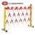可移动绝缘施工围栏 工地电力安全玻璃钢圆管伸缩围栏 隔离带围挡 升级款红白/黑黄管式1.2*4米