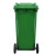 鲁识 LS-ls31 苏州款大号分类垃圾桶环卫物业户外带轮果皮箱 120L绿色-可回收物