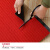 大工象 双条纹PVC复合防滑地垫 吸水走廊通道条绒地毯垫 暗红色-宽1.6米 1米价