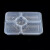 万利达 WLD-TMH 一次性方五格透明打包盒  150套/箱（单位：箱）