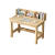 茉写实木电脑学习桌家用儿童书桌书架一体简约初中生写字作业桌椅套装 原木单桌 80x50x75cm