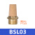 电磁阀气动消音器BSL02铜质消声滤芯过滤器气动接头 BSL-03