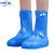 防水雨鞋套防滑硅胶下雨天雨鞋套男女加厚高筒防雨靴套雪批发  B 590白色