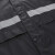 采易乐 反光雨衣雨裤套装 分体式连帽反光警示防暴雨制服 黑色 3XL码 15662