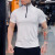 MECBEAR肌肉健身房立领运动休闲短袖T恤 夏季男士跑步训练速干私人教练服 黑色【纯色】 L【建议120-140斤】