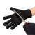 捷力顺 LSH02 工业防割防刺手套 户外防身钢丝劳保手套  黑色 