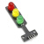 【麦德斯】LED交通信号灯模块 红绿黄三色灯 单控板 5V 电子积木