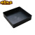 防静电方盘黑色物料盒零件工具元件盒塑料周转箱塑胶托盘浅盘胶盘 36号方盘 外尺寸：360*360*85mm
