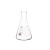 用于化学实验室工厂学校加厚耐高温高硼硅玻璃小口直口带刻度线烧杯三角烧瓶锥形瓶 小口250ml