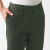 无印良品 MUJI 男式 横竖弹力丝光斜纹 修身裤股下76cm AEF02A1A 深绿色 70