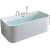 果敢日式保温泡澡浴缸小户型家用成人按摩深泡浴缸335 单缸+银色溢水下水 1.3米