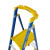 稳耐（werner）玻璃钢单侧平台人字梯（带轮自锁）梯长4.07米十步梯承重170kg施工作业登高梯P170-10CN FG