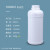 欧杜 塑料密封包装瓶存储瓶带盖酒精小分装瓶试剂瓶 1L白色-特厚款