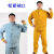 牛皮电焊工作服防护服焊工焊接隔热防烫保护衣电焊工用衣氩 796蓝色背带裤一套 110-135斤 截止11.28