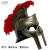 西克里中世纪十字军头盔玩乐会斯巴达勇士cosplay表演道具古罗马骑士勇 圣斗士红冠