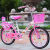 凤梨小公主儿童自行车女生初中带人后座折叠女孩10岁小学生中大童脚踏 16吋粉色黑胎+礼包5-7岁 其它
