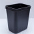 安大侠 小方桶 垃圾桶 厨房客厅卧室卫生间方形垃圾桶 黑色 W-102B(带圈)