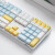 岑迷三模无线客制化机械键盘套件RGB灯光全键热拔插104静音108键 RK108白色+XDA马戏团 高特茶轴