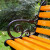 穆运 公园椅户外花园休闲长椅樟子松木 1.5米