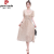 皮尔卡丹（pierrecardin）品牌国风旗袍真丝连衣裙女2024新款夏季杭州高端国际大名牌桑蚕丝 绿色 S