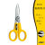 OLFA爱利华 SCS-3不锈钢多用途标准型锯齿状剪刀 不锈钢剪刀 大中小多用途剪刀 精密剪刀剪纸刀