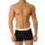 Calvin KleinCK 男士平角内裤套装套盒 送男友3条装 黑色-平角短款 XL