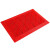 稳斯坦 W907 除尘地垫子 隔水拼接脚垫镂空酒店防尘地毯 红色单刷方块15*15cm