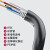 隆言 光电复合缆4芯免熔接光纤+2芯电源一体线GYXTW-4B1+RVV2*1.0复合缆100米 LY-LC403