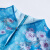 古色（SUSSI）24春商场同款蓝色印花新中式改良旗袍包袖连衣裙女 蓝色 170/L
