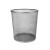 铁艺垃圾桶金属网状镂空垃圾桶办公室圆形无盖铁网纸篓 圆形银色小号