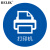 BELIK 打印机物品定位贴 5个 直径5CM 5S6S现场管理标志标签办公规范桌面标识不干胶标签 WX-4 