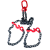 定制适用锰钢起重链条吊索具转脖钩欧姆环捆绑吊卸钢筋钢管专用吊 转脖钩5.3吨