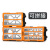 稳斯坦 22格收纳盒分格工具盒积木零件盒 可上墙抽屉式零件箱 橙色49.5*16*25.5cm WW-126